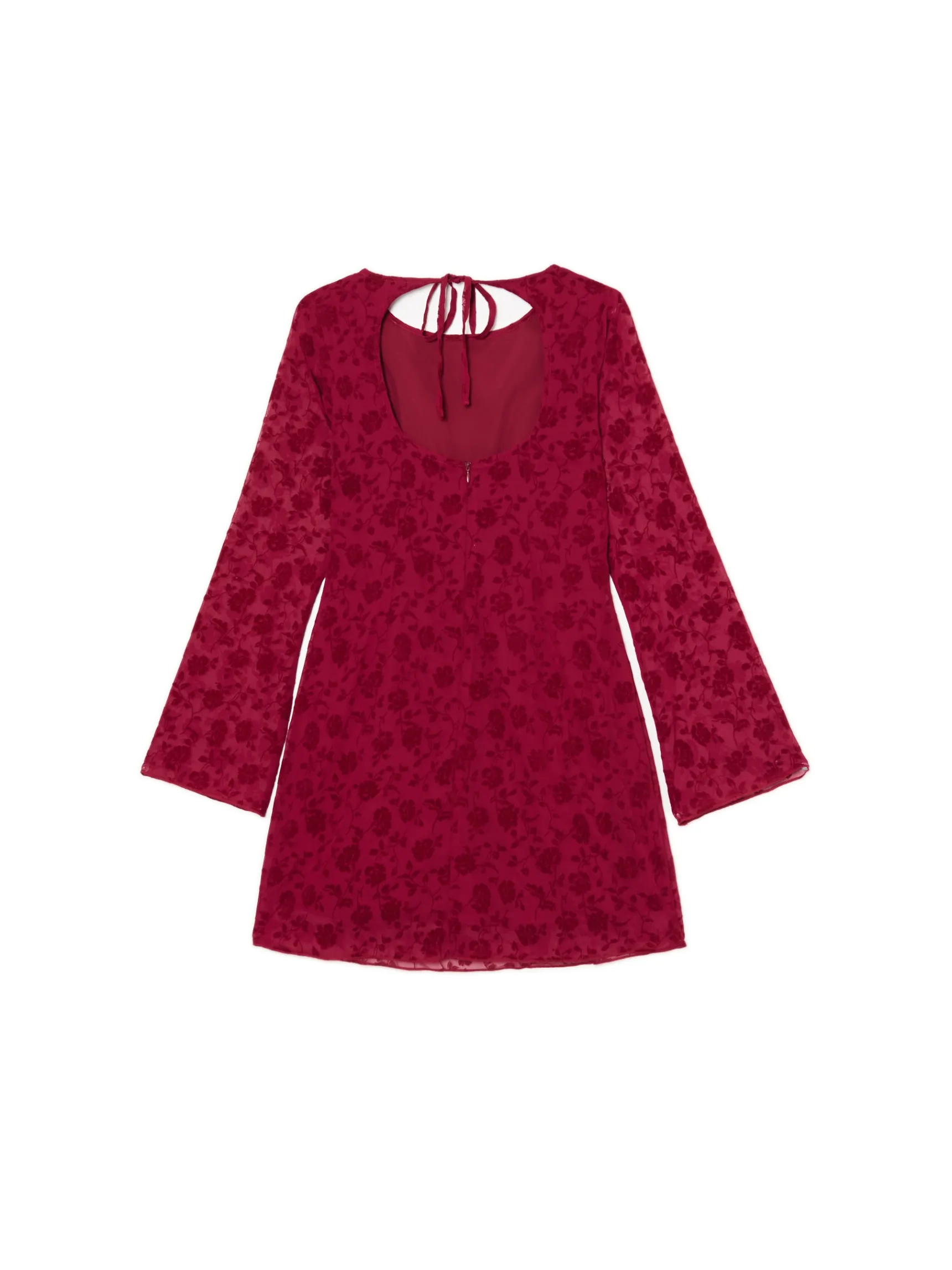 Sale Cropp Szyfonowa sukienka mini w kwiaty szary
