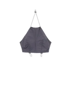 Fashion Cropp Top z regulacją fioletowy