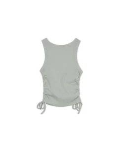 Clearance Cropp Top z wiązaniami zielony