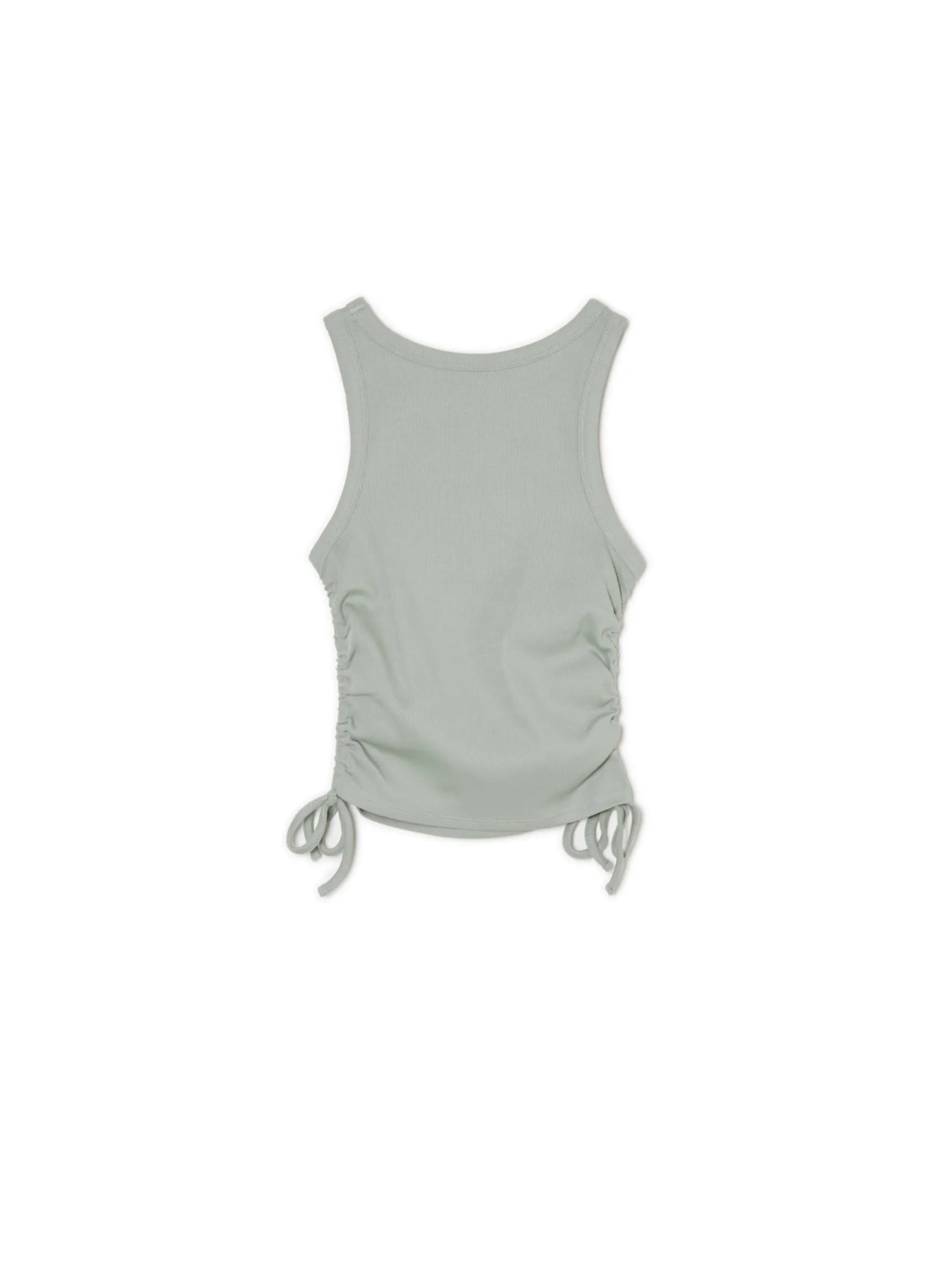 Clearance Cropp Top z wiązaniami zielony