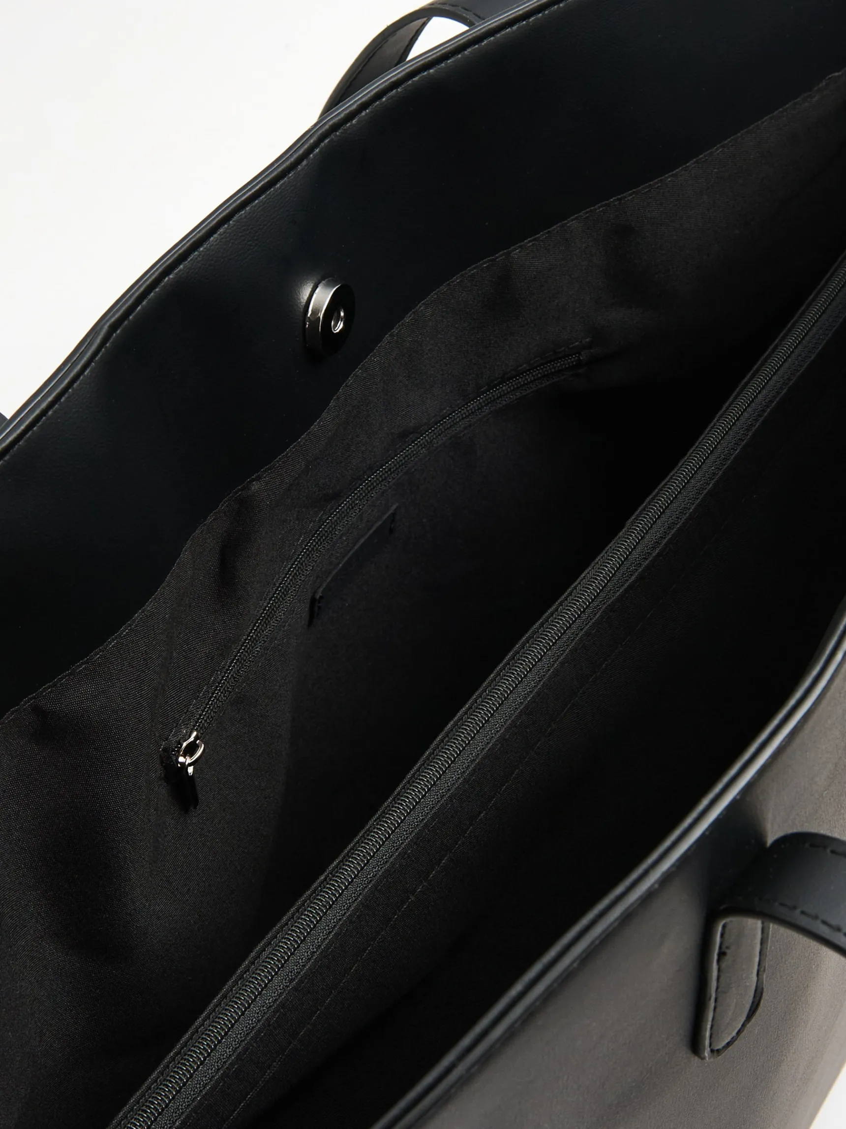 Fashion Cropp Torebka shopper z przegrodą czarny