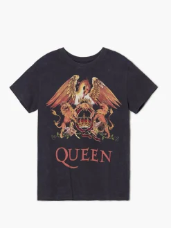 Clearance Cropp T-shirt oversize Queen szary