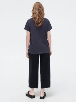 Clearance Cropp T-shirt oversize Queen szary