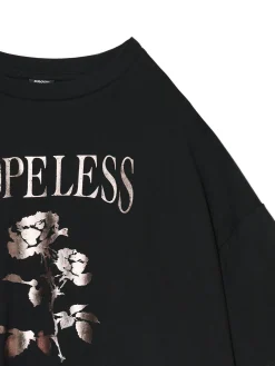 Sale Cropp T-shirt z ażurowymi rękawami czarny