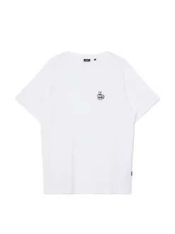 Online Cropp T-shirt z haftem biały