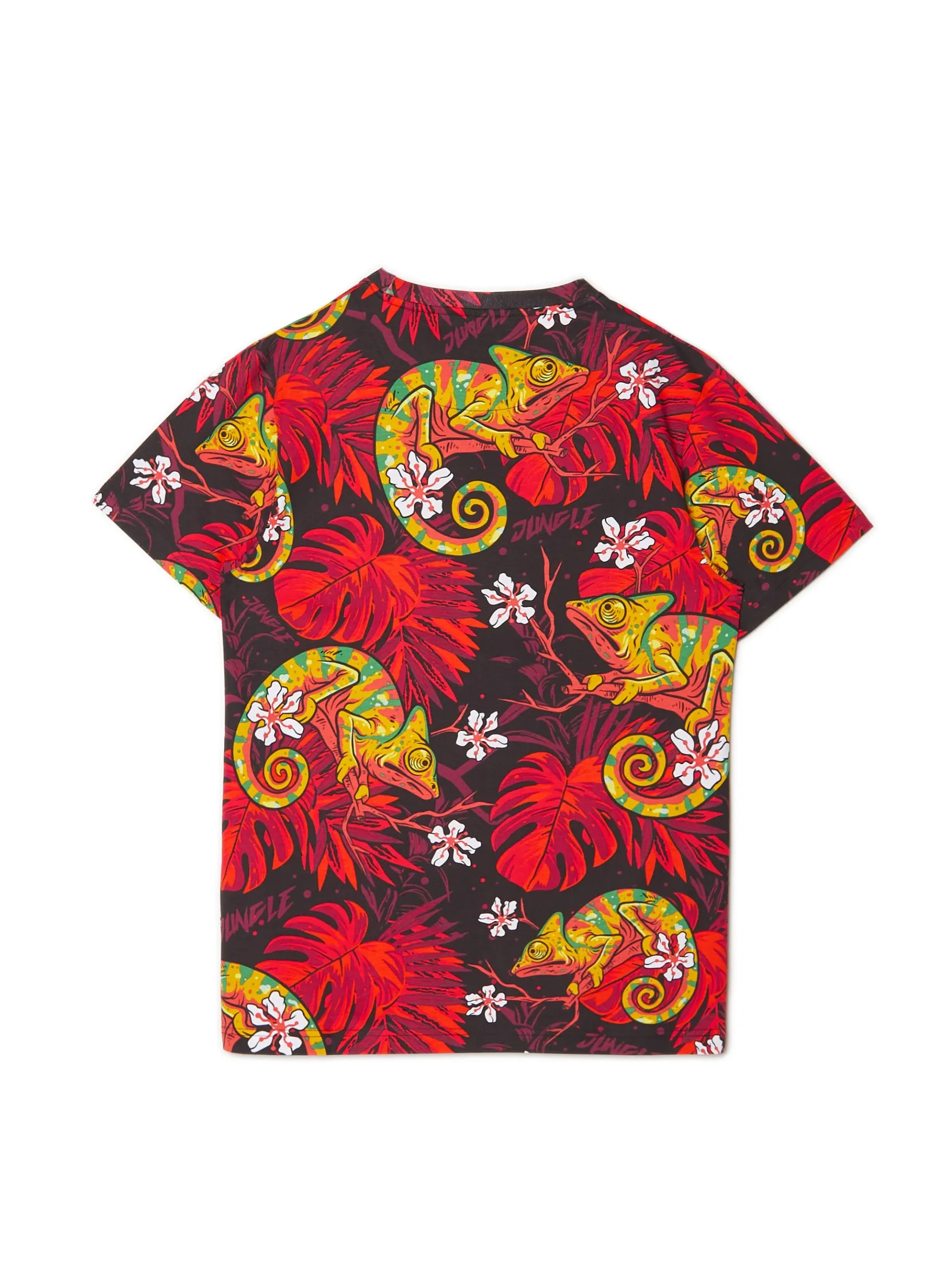 Outlet Cropp T-shirt z kameleonem kasztanowy