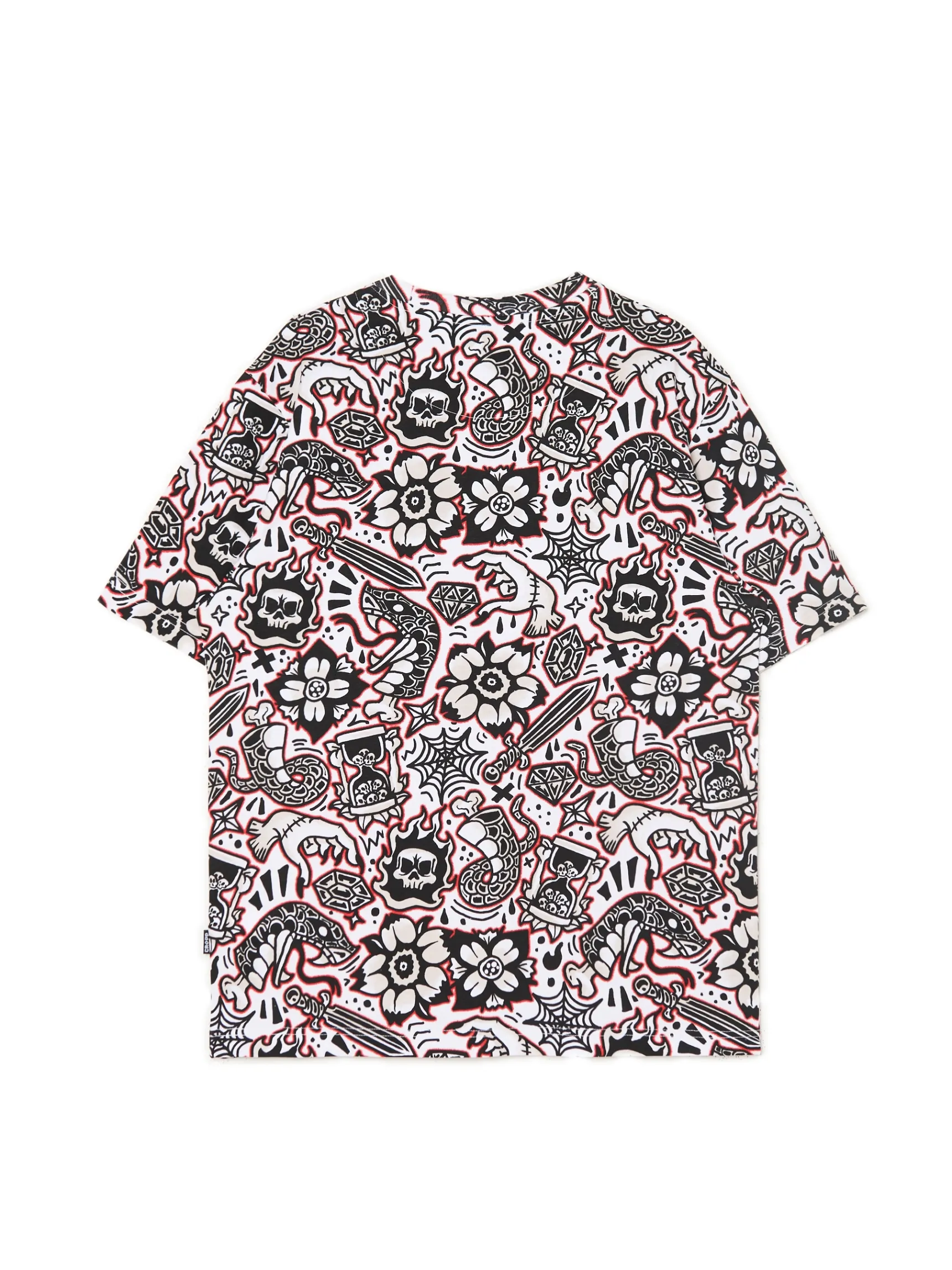 Fashion Cropp T-shirt z nadrukiem all over biały