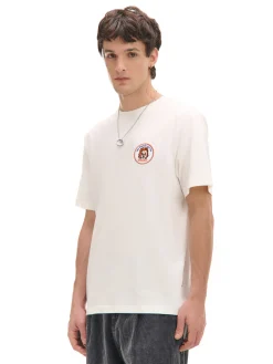 Clearance Cropp T-shirt z nadrukiem Chucky kremowy