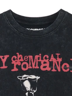 Online Cropp T-shirt z nadrukiem My Chemical Romance UNISEX czarny