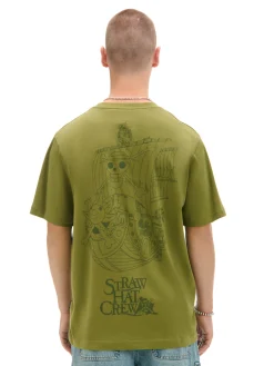 Clearance Cropp T-shirt z nadrukiem One Piece zielony