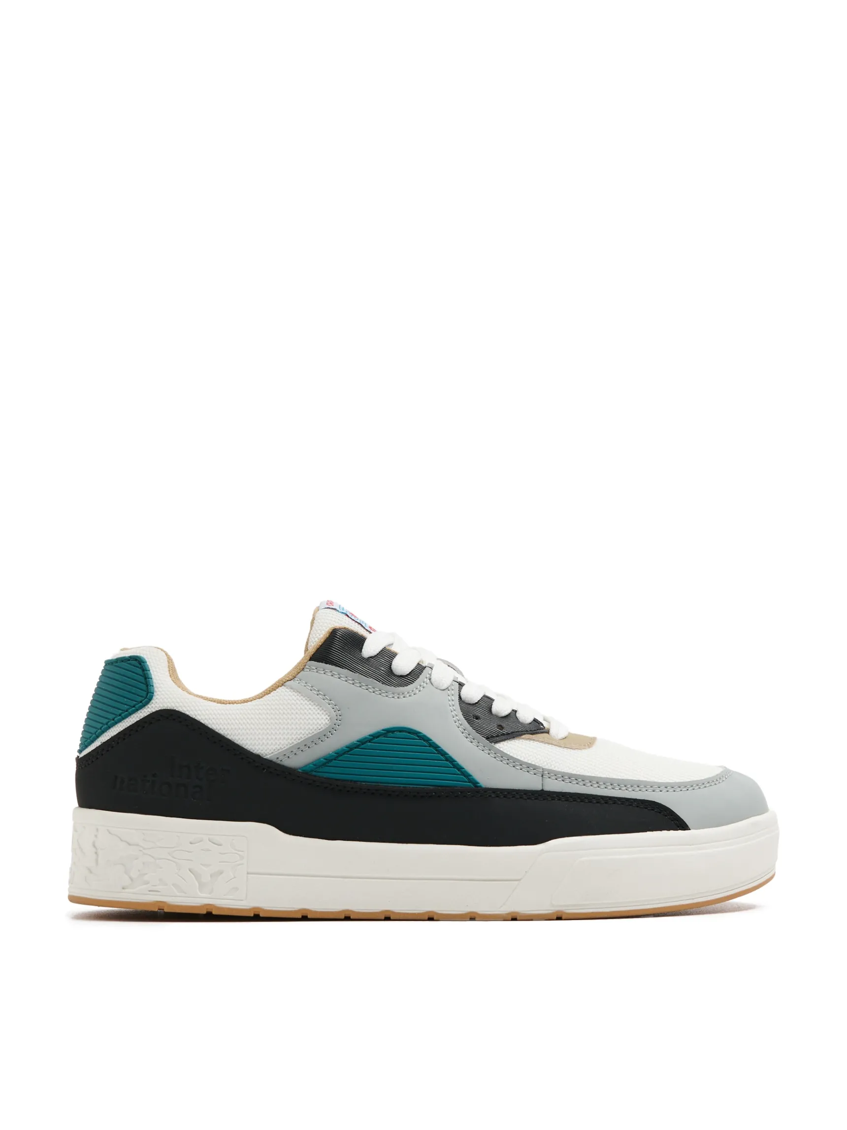 Best Cropp Wielokolorowe sneakersy kremowy