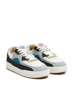 Best Cropp Wielokolorowe sneakersy kremowy