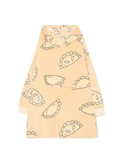 Discount Cropp Świąteczna bluza snuddie w pierogi beżowy