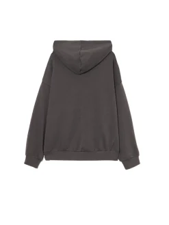 Discount Cropp Świąteczna bluza z kapturem Shrek szary