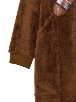 Online Cropp Świąteczna onesie Star Wars Chewbacca brązowy