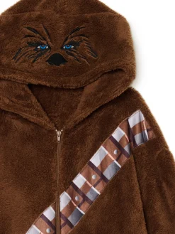 Online Cropp Świąteczna onesie Star Wars Chewbacca brązowy