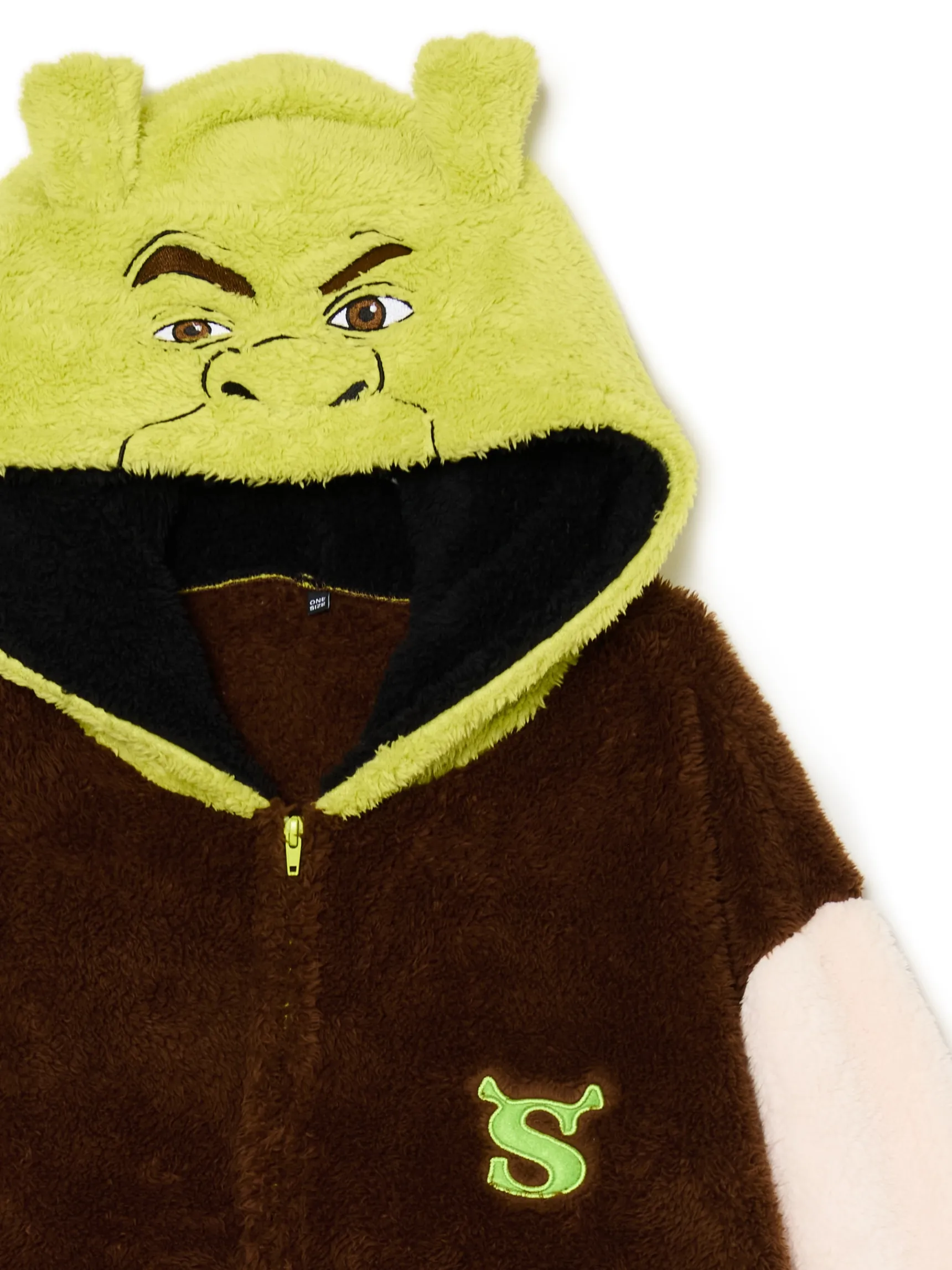 New Cropp Świąteczna piżama onesie Shrek brązowy