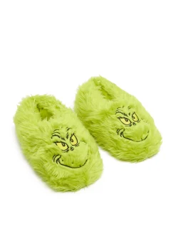 Fashion Cropp Świąteczne kapcie Grinch zielony
