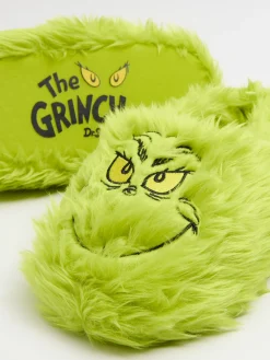 Fashion Cropp Świąteczne kapcie Grinch zielony