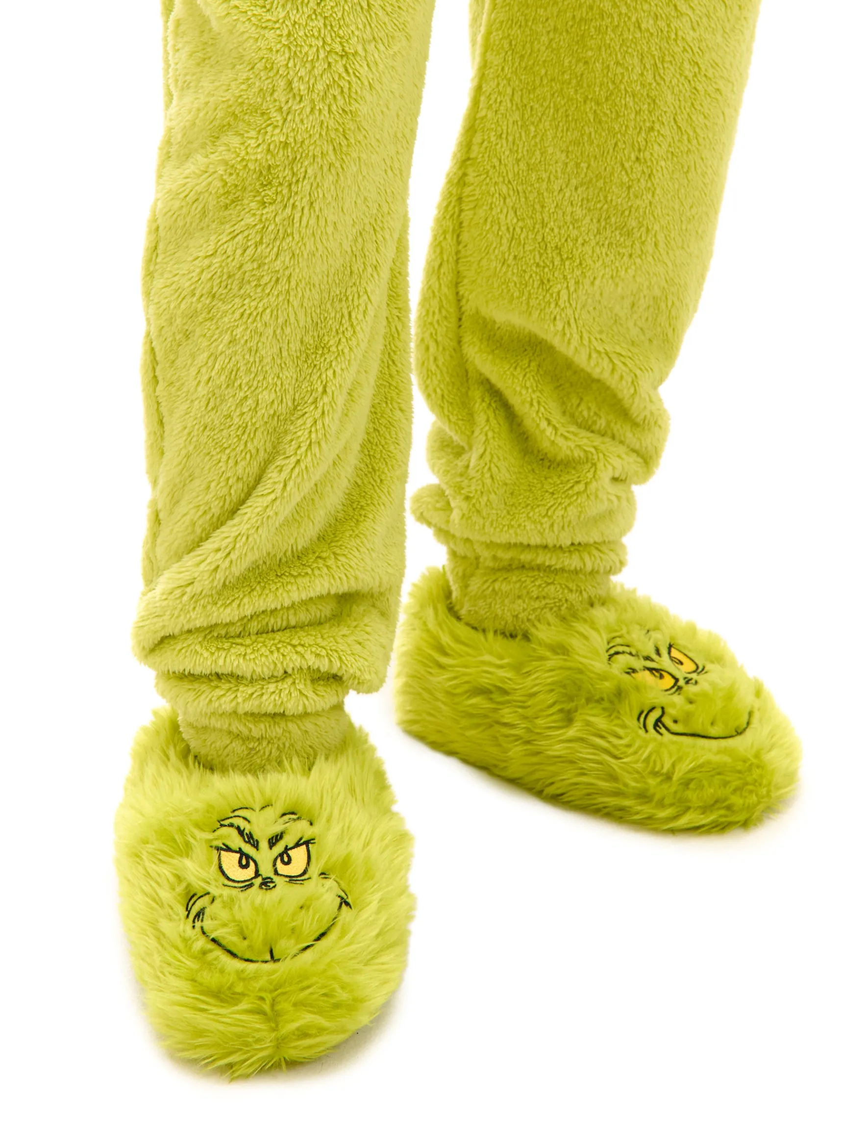 Fashion Cropp Świąteczne kapcie Grinch zielony