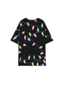 Online Cropp Świąteczny T-shirt Stitch czarny