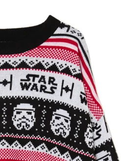 Online Cropp Świąteczny sweter Gwiezdne Wojny czerwony