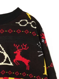 Discount Cropp Świąteczny sweter Harry Potter czarny