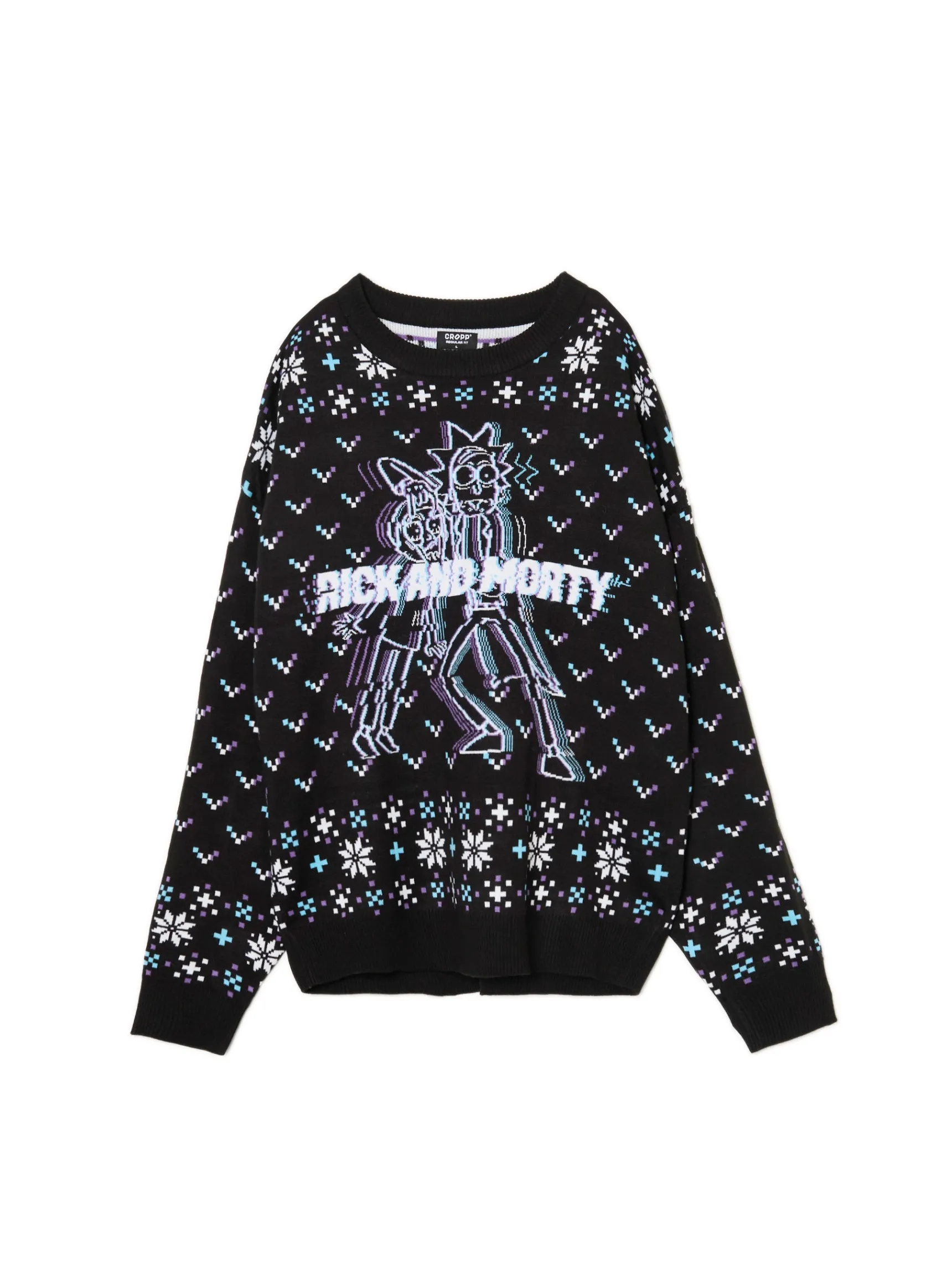 New Cropp Świąteczny sweter Rick and Morty czarny