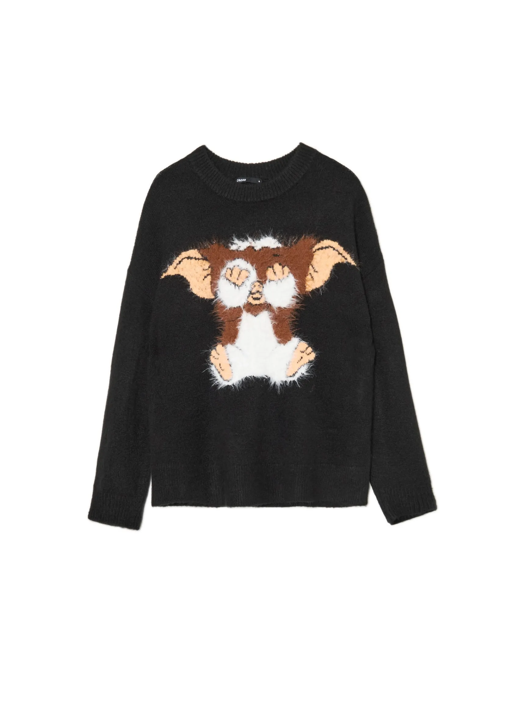 Fashion Cropp Świąteczny sweter z Gremlinem Gizmo czarny