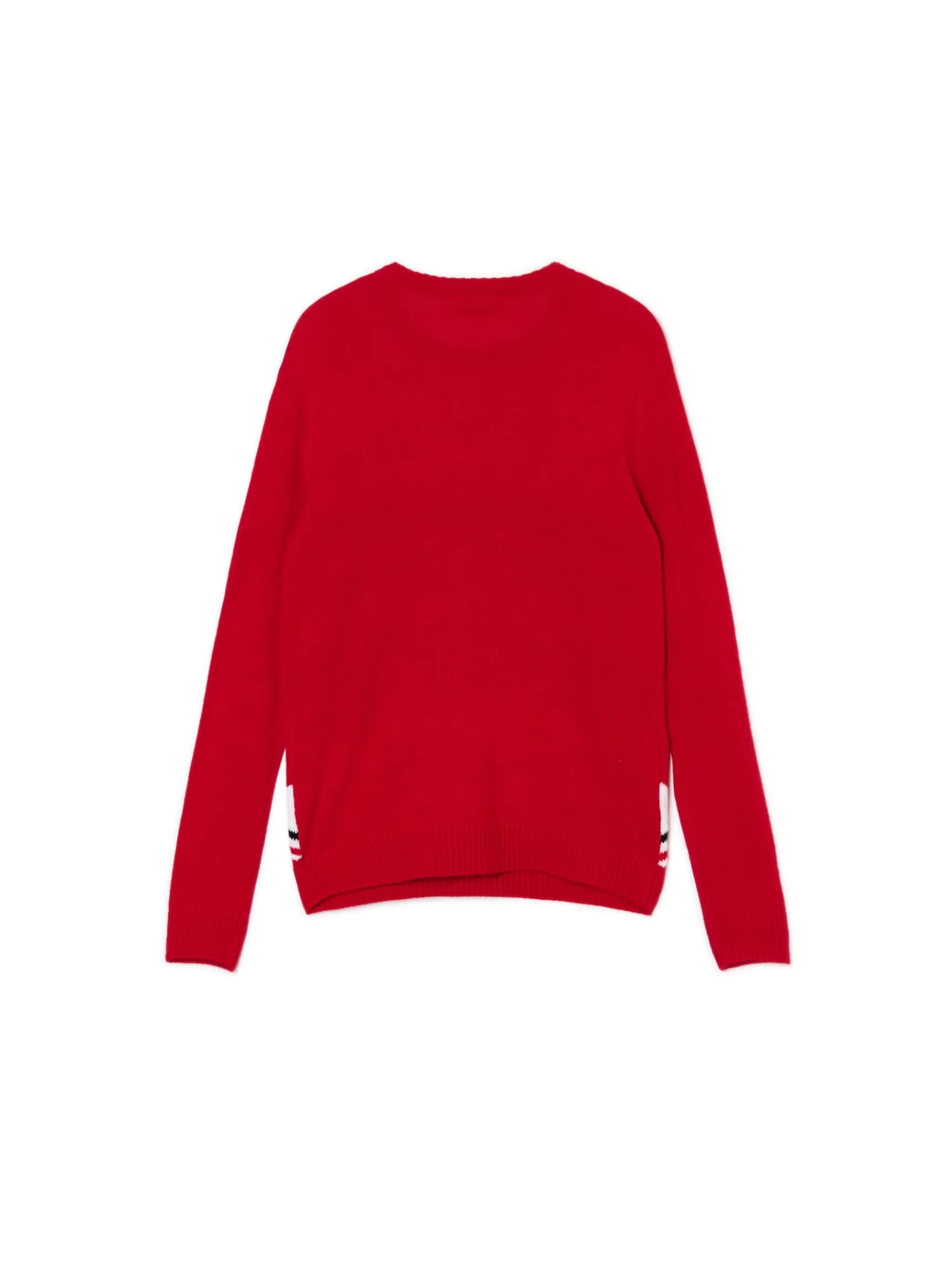 Discount Cropp Świąteczny sweter z reniferem czerwony