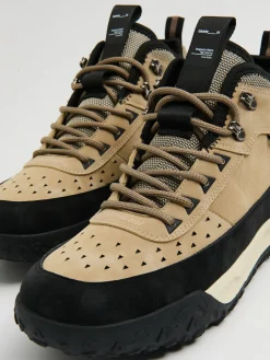 New Cropp Wysokie beżowe sneakersy beżowy