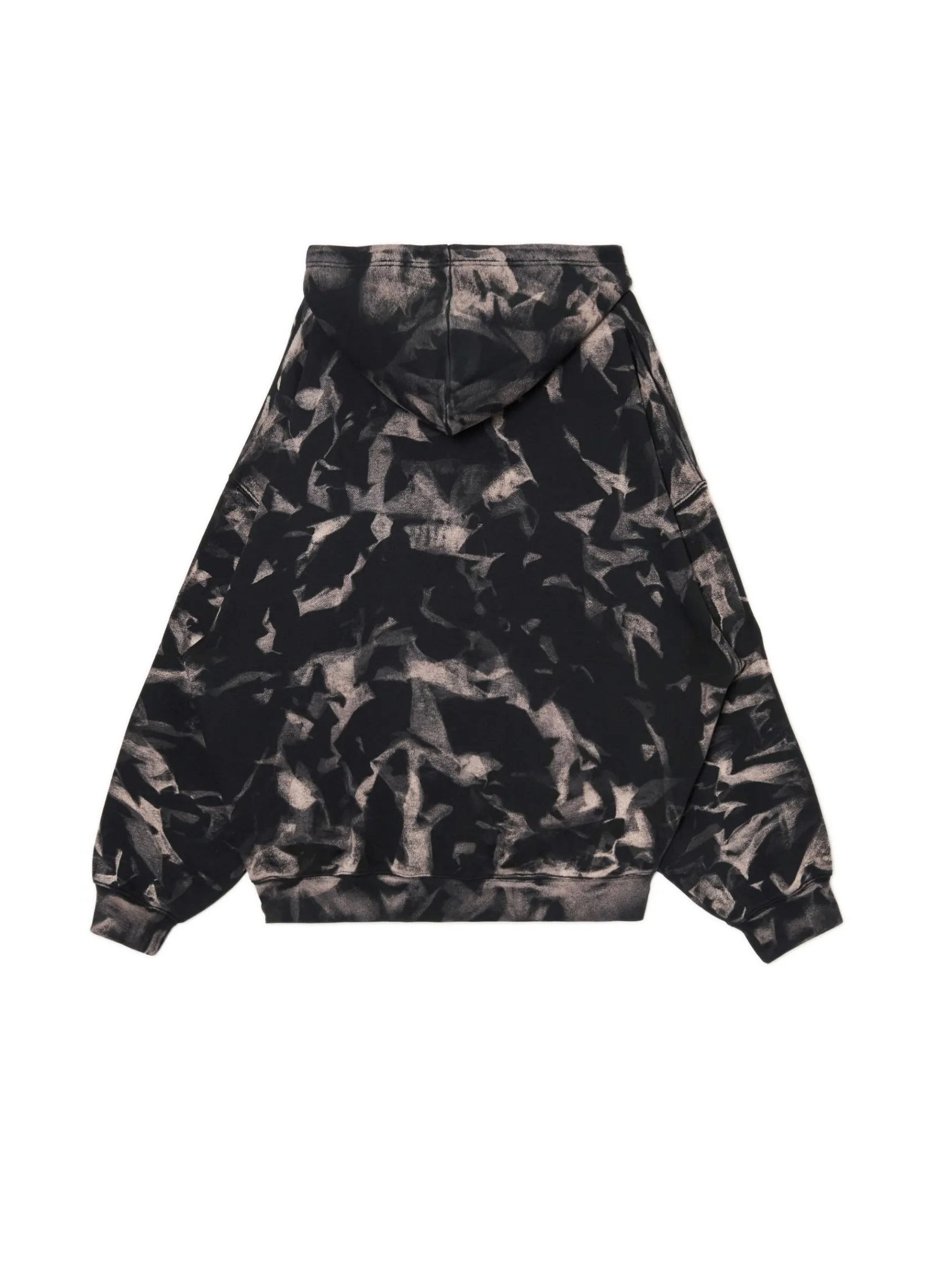 Clearance Cropp Wzorzysta bluza z kapturem z naszywką szary