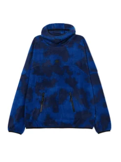 Outlet Cropp Wzorzysta polarowa bluza granatowy