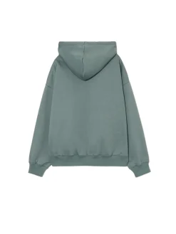 Clearance Cropp Zielona bluza z kocim motywem zielony