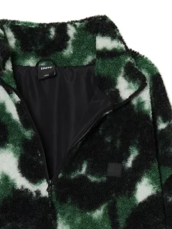 Best Cropp Zielona polarowa bluza ze stójką zielony