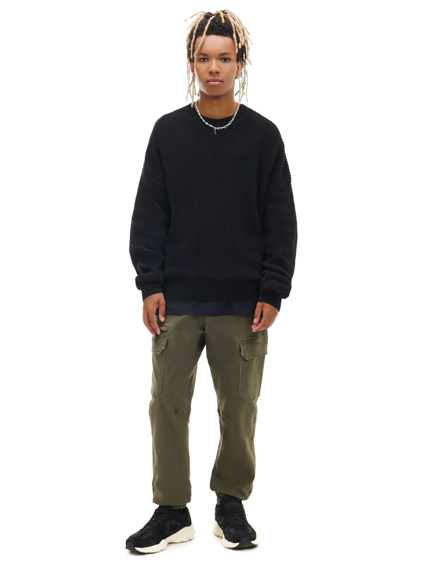 Clearance Cropp Zielone joggery cargo zielony