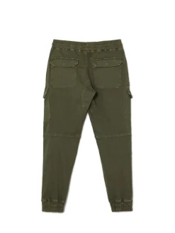 Clearance Cropp Zielone joggery cargo zielony