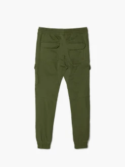 New Cropp Zielone joggery z kieszeniami cargo zielony