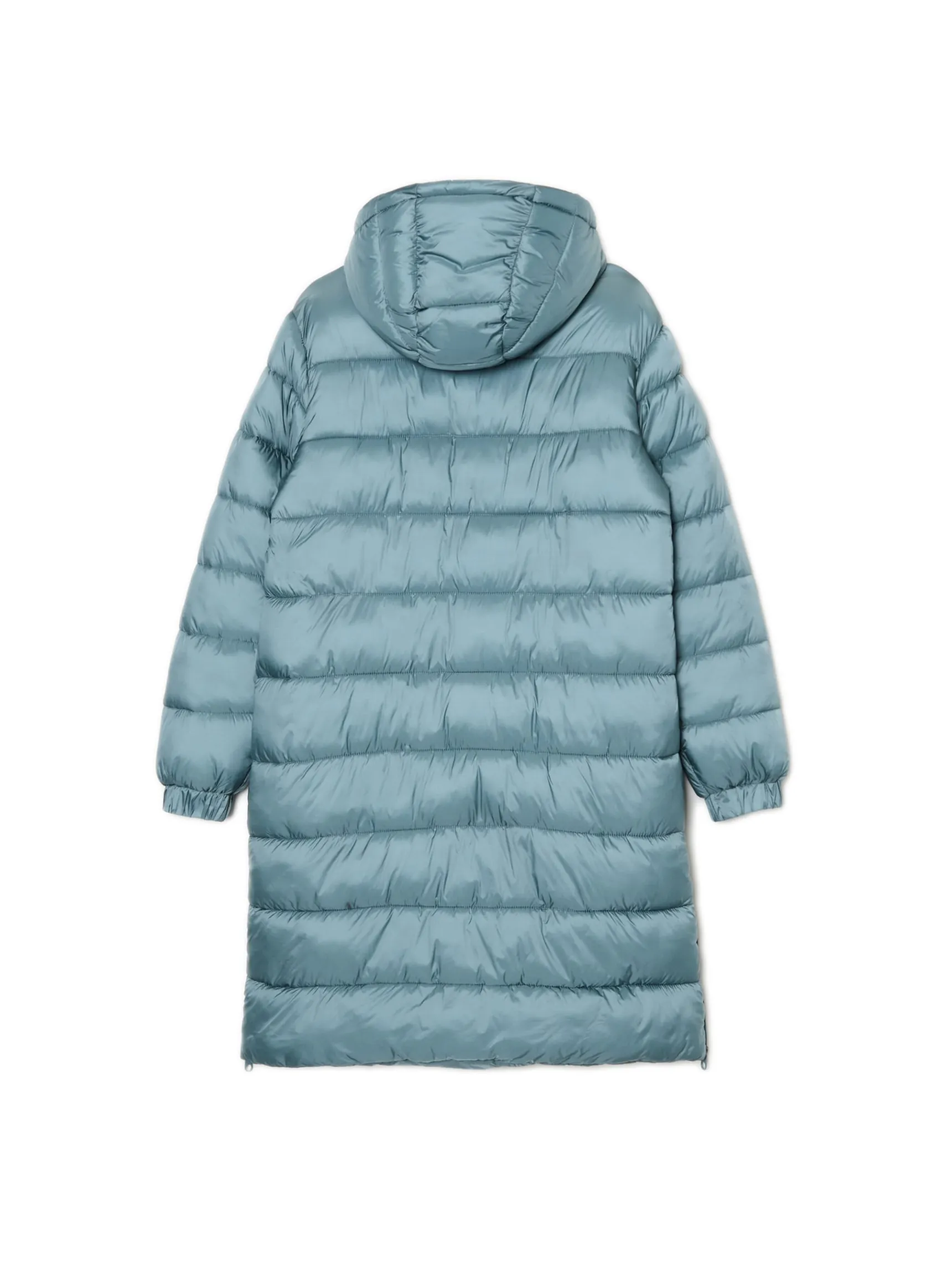 Best Cropp płaszcz puffer z kapturem zielony