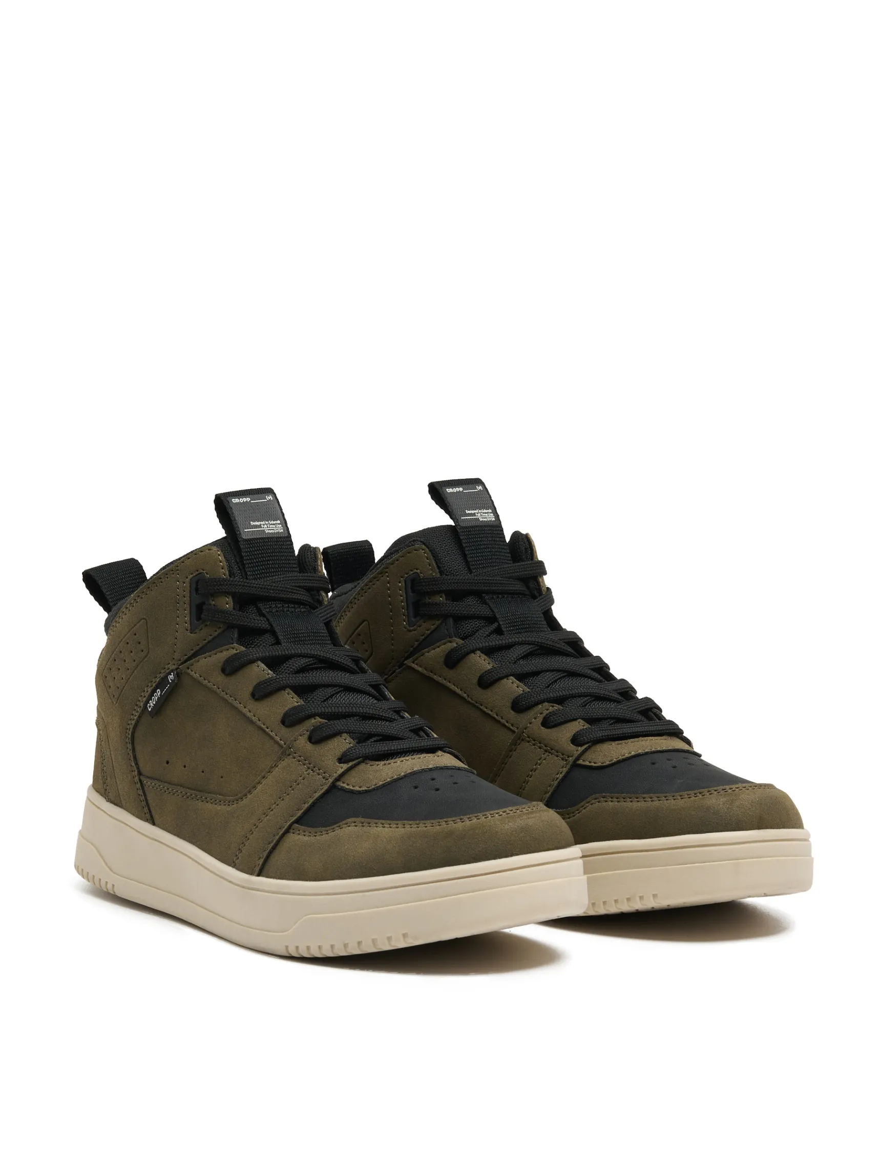 Hot Cropp Zimowe sneakersy za kostkę zielony
