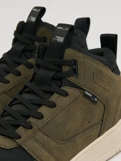 Hot Cropp Zimowe sneakersy za kostkę zielony