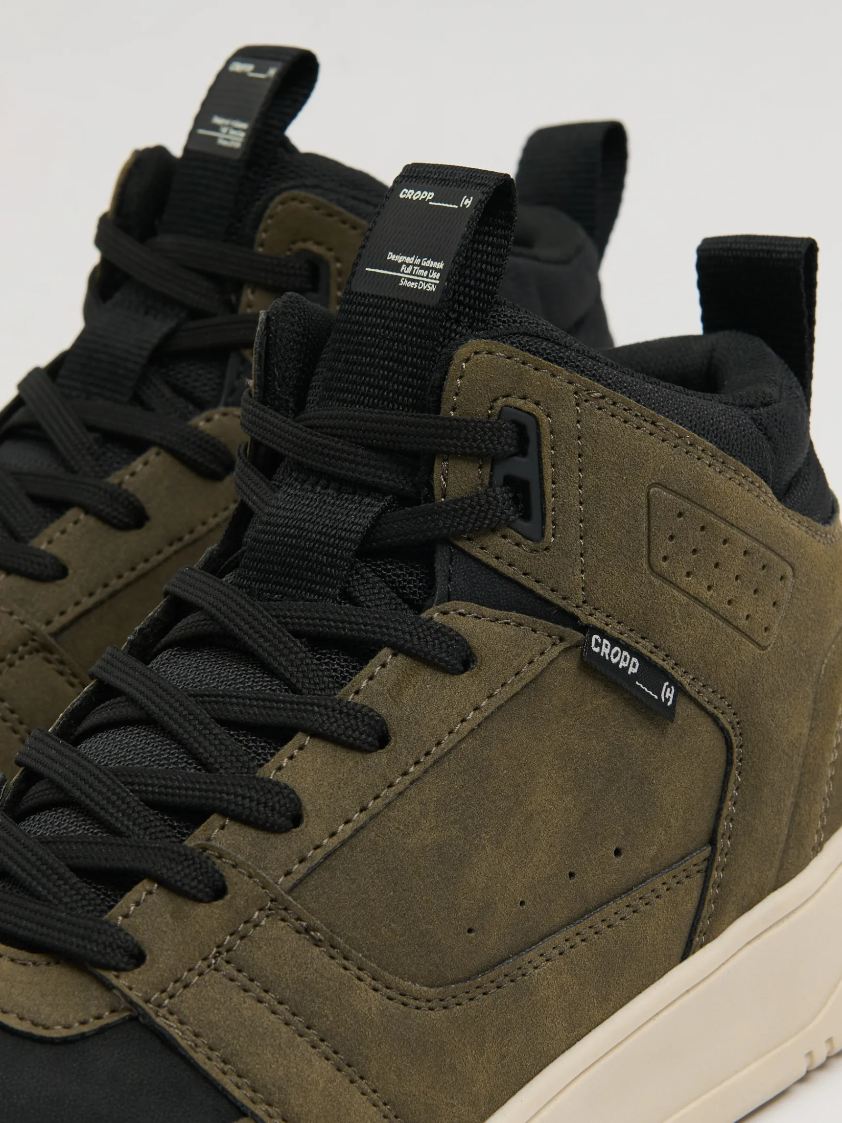 Hot Cropp Zimowe sneakersy za kostkę zielony