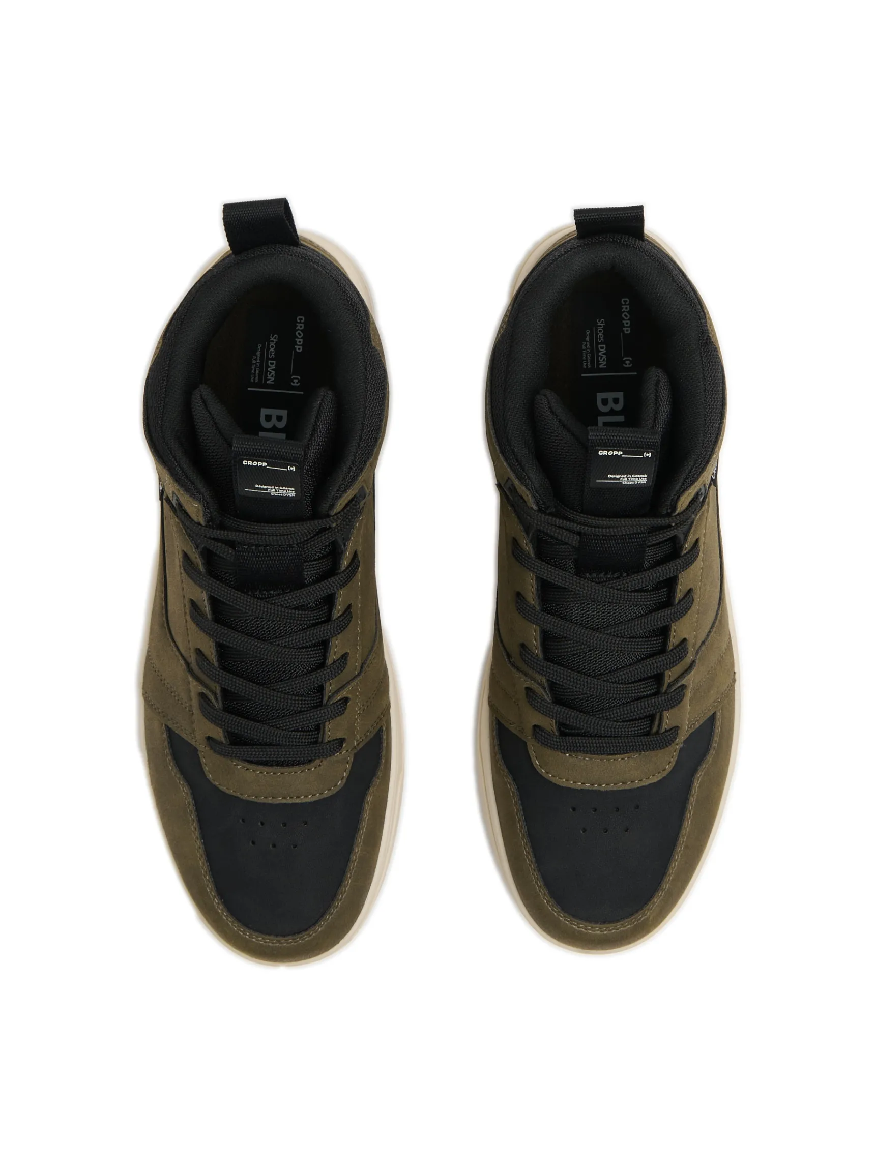 Hot Cropp Zimowe sneakersy za kostkę zielony